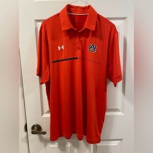 Auburn Tigers/ Under Armour/Team Issued Sideline Polo Shirt/ Ex Condition/ Lrg
